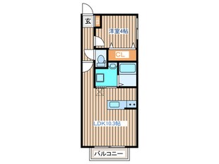 アスコット若林の物件間取画像